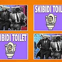 Skibidi Toilet Match Up  Game Cover