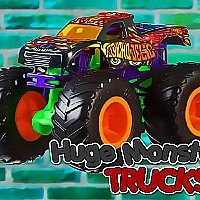 Huge Monster Trucks Game Cover