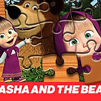 Masha and the Bear Jigsaw Puzzle Game Cover