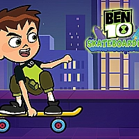 Ben 10 Skateboarding Game Cover