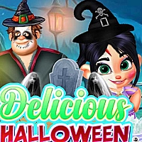 DELICIOUS HALLOWEEN CUPCAKE DRESS UP Game Cover