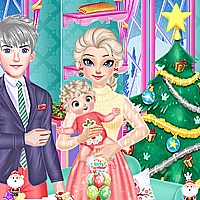 Frozen Family Christmas Preparation Game Cover