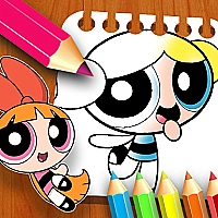 The Powerpuff Girls Coloring Book Game Cover