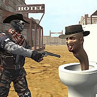 Cowboy vs Skibidi Toilets Game Cover