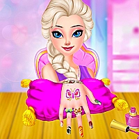 Ice Queen Princess Nails Salon Game Cover