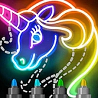 Learn To Draw Glow Cartoon Game Cover