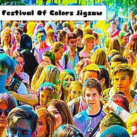 The Festival Of Colors Jigsaw Game Cover
