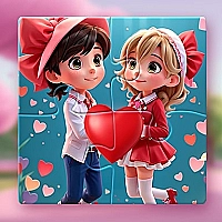 Valentine Couple Jigsaw Puzzle Game Cover