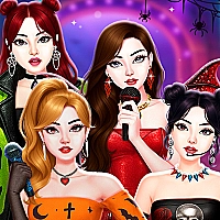 Black Pink Halloween Concert Game Cover
