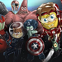 Spongebob Ironman Game Cover