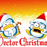 Vector Christmas Puzzle Game Cover