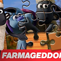 A Shaun the Sheep Movie Farmageddon Jigsaw Puzzle Game Cover