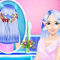 Colorful Braid Hairstyle Making Game Cover