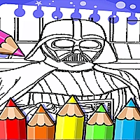 Darth Vader Coloring Book Game Cover