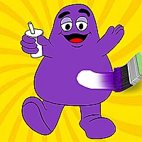 Grimace Shake Coloring Book Game Cover