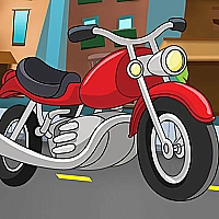 Cartoon Motorbike Jigsaw Game Cover