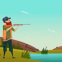Shooting Hunters Match 3 Game Cover