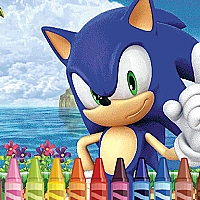 Sonic Coloring Game Cover