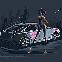 Old And New Cars Coloring Game Cover
