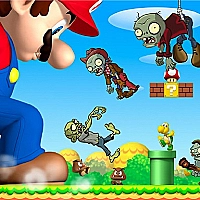 Super Mario Shooting Zombie  Game Cover