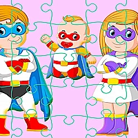 Super Hero Family Jigsaw Game Cover