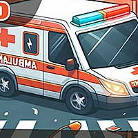 Ambulance Driver 3D Game Cover