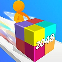 Geometry Stack 2048 Run Game Cover