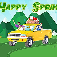 Happy Spring Jigsaw Puzzle Game Cover