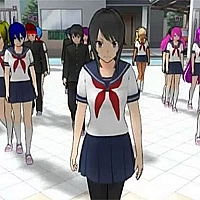 Sakura School Girl Yandere Simulator Game Cover