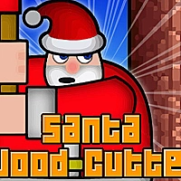 Santa Wood Cutter Game Cover