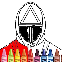Squid Coloring Round Game Cover