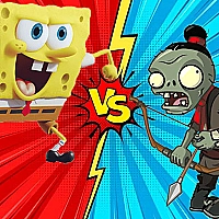 Zombie Vs SpongeBoob Game Cover