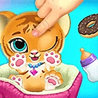 Baby Tiger Care - A Day With Baby Tiger Game Cover