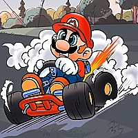 Mario Kart Jigsaw Game Cover