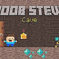 Noob Steve Cave Game Cover