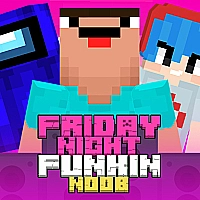 Super Friday Night Funkin Vs Noobs Game Cover
