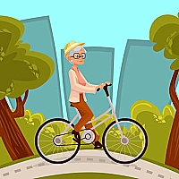 Happy Bike Riding Jigsaw Game Cover