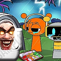 Sprunki Castle Panic Skibidi Toilet Game Cover