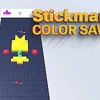 Stickman Color Saw  Game Cover