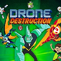 Ben 10 Drone Destruction Game Cover