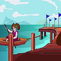 Boat Girl Escape Game Cover