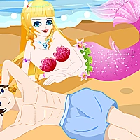 Mermaid Lover In Beach Game Cover