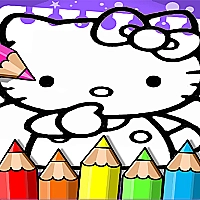 Hello Kitty Coloring Book Game Cover