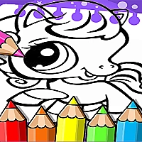 Littlest Pet Shop Coloring Book Game Cover