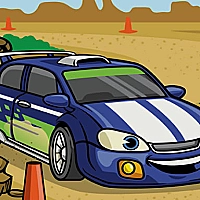Racing Cartoons Jigsaw Game Cover