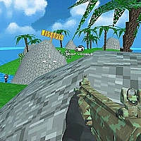Blocky Combat SWAT Desert Storm Zombie Game Cover