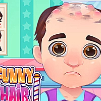 Funny Hair Shop Game Cover