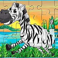 Happy Animals Jigsaw  Game Cover