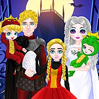 Princess Family Halloween Costume Game Cover