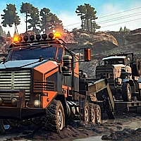 Trucks in Mud Jigsaw Game Cover